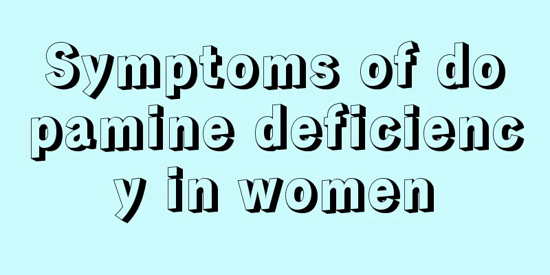 Symptoms of dopamine deficiency in women