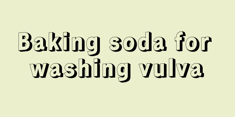 Baking soda for washing vulva