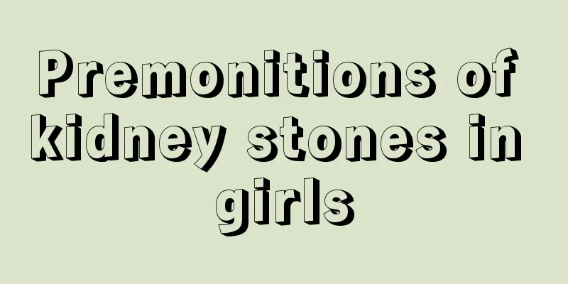 Premonitions of kidney stones in girls