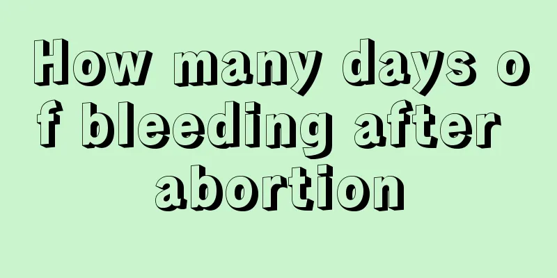 How many days of bleeding after abortion