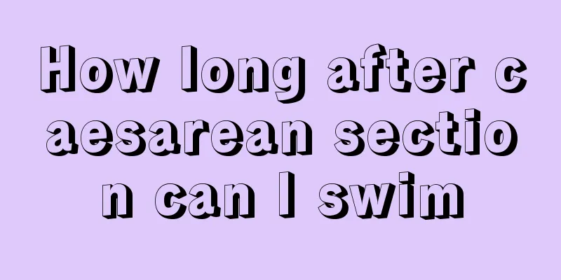 How long after caesarean section can I swim