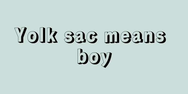 Yolk sac means boy