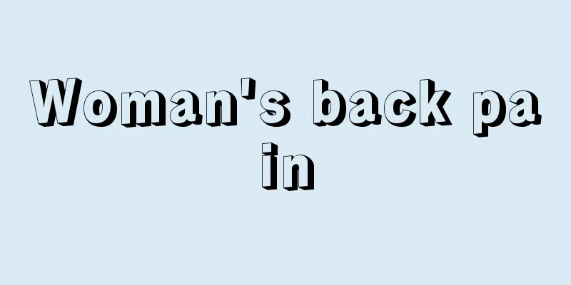 Woman's back pain