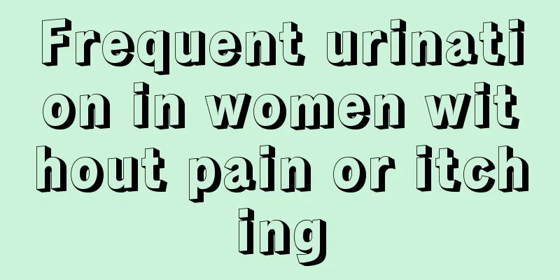 Frequent urination in women without pain or itching