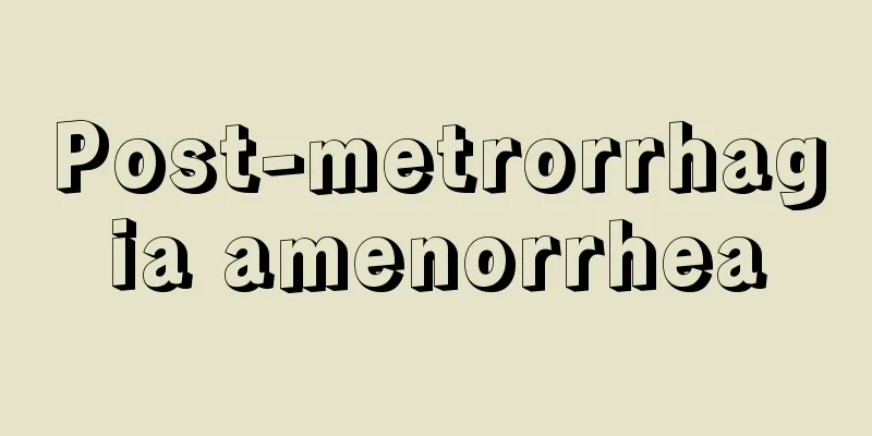 Post-metrorrhagia amenorrhea