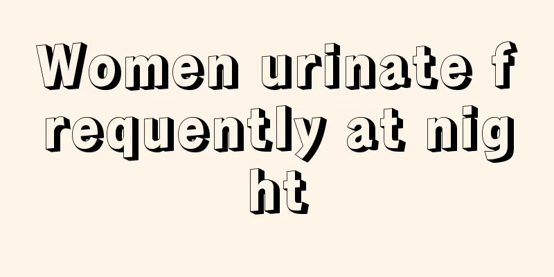 Women urinate frequently at night