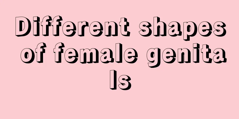 Different shapes of female genitals