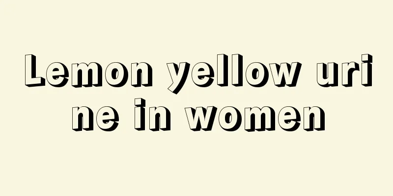 Lemon yellow urine in women