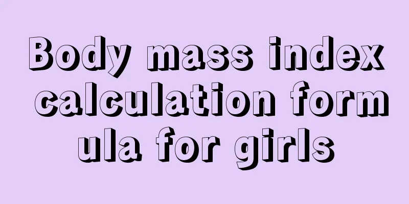 Body mass index calculation formula for girls