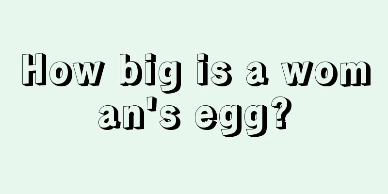 How big is a woman's egg?