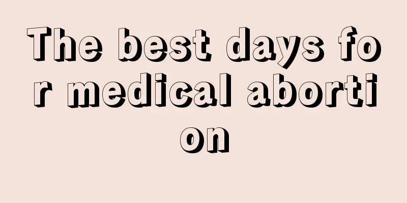 The best days for medical abortion