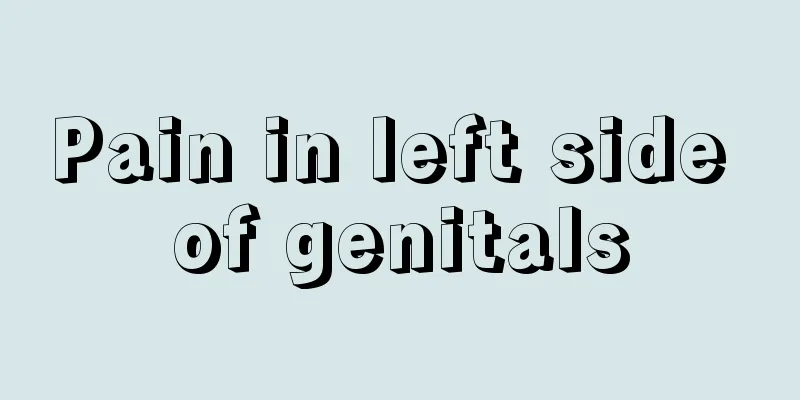 Pain in left side of genitals