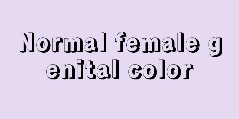 Normal female genital color