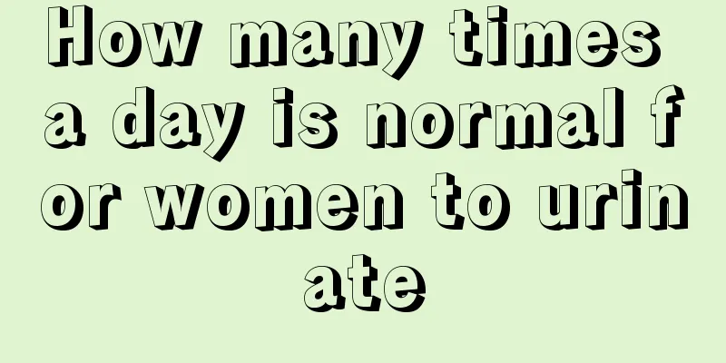 How many times a day is normal for women to urinate