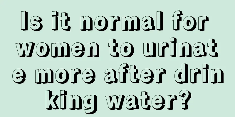 Is it normal for women to urinate more after drinking water?