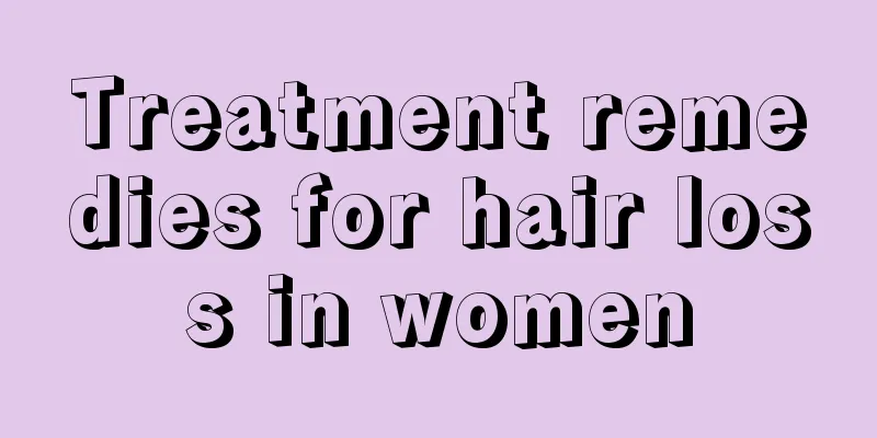 Treatment remedies for hair loss in women