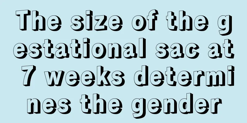 The size of the gestational sac at 7 weeks determines the gender