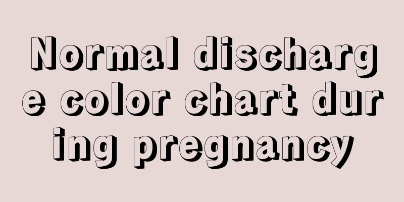 Normal discharge color chart during pregnancy