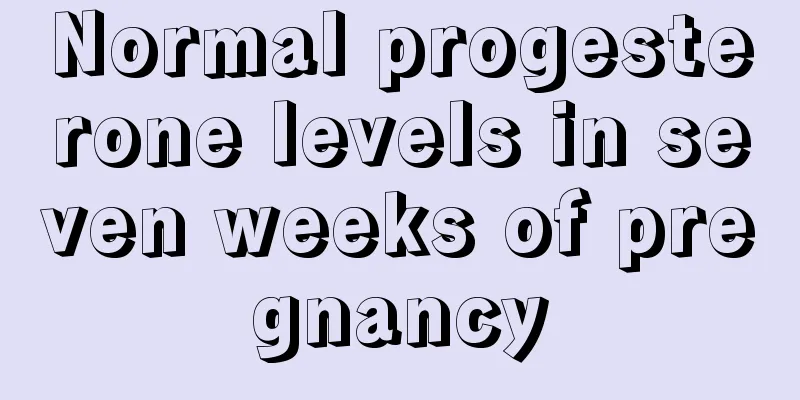 Normal progesterone levels in seven weeks of pregnancy