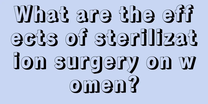 What are the effects of sterilization surgery on women?