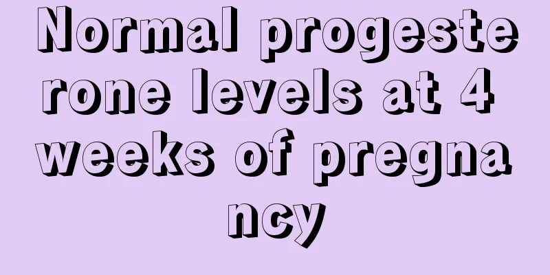 Normal progesterone levels at 4 weeks of pregnancy