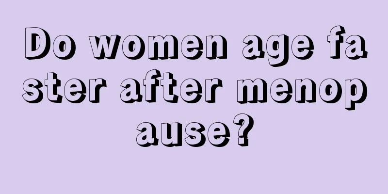 Do women age faster after menopause?