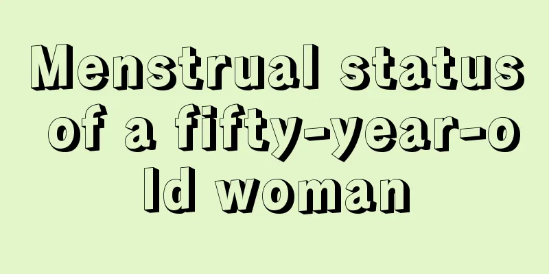 Menstrual status of a fifty-year-old woman