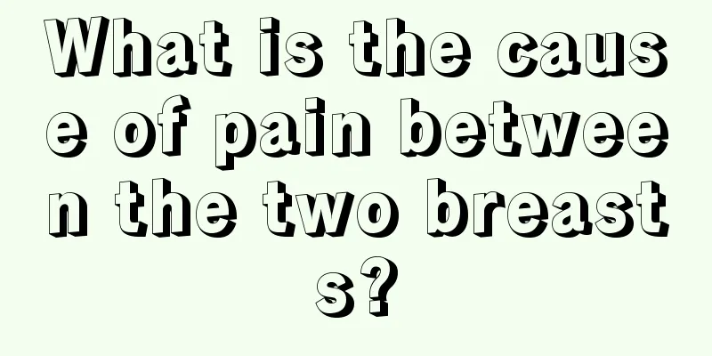 What is the cause of pain between the two breasts?