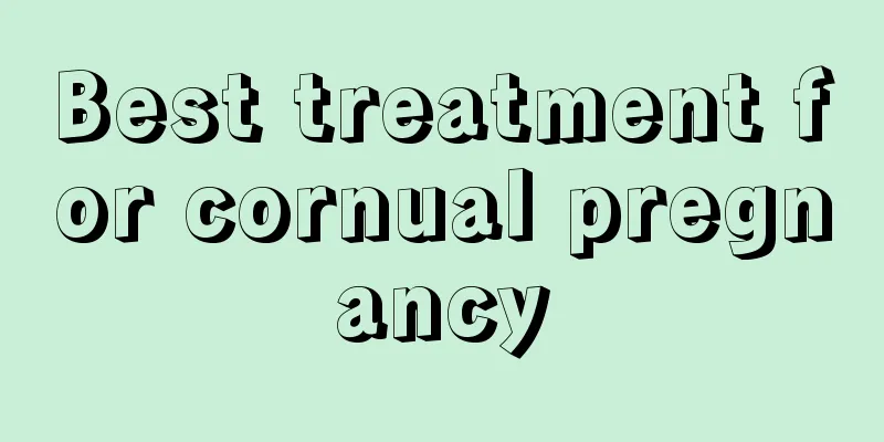 Best treatment for cornual pregnancy