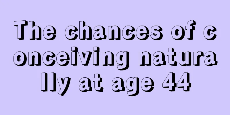 The chances of conceiving naturally at age 44