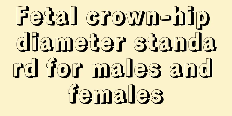 Fetal crown-hip diameter standard for males and females