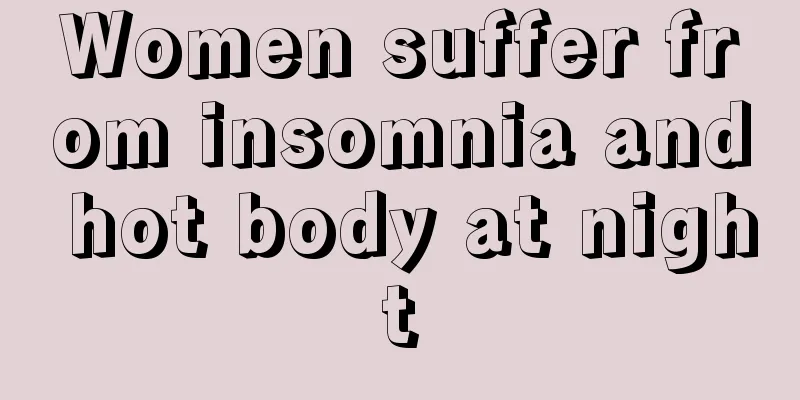 Women suffer from insomnia and hot body at night