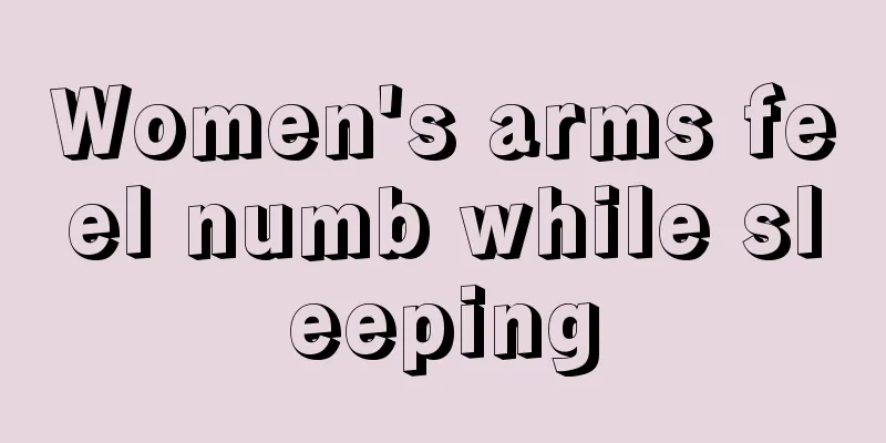 Women's arms feel numb while sleeping