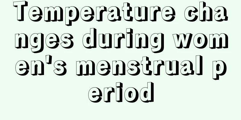 Temperature changes during women's menstrual period