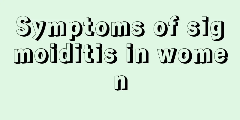 Symptoms of sigmoiditis in women