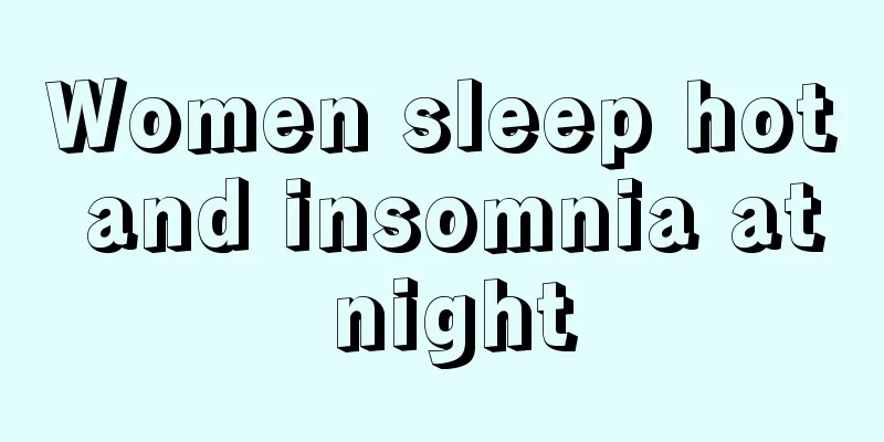 Women sleep hot and insomnia at night