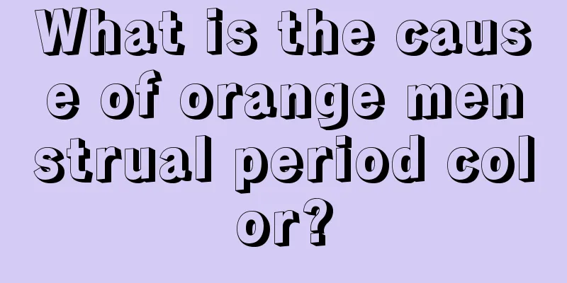 What is the cause of orange menstrual period color?