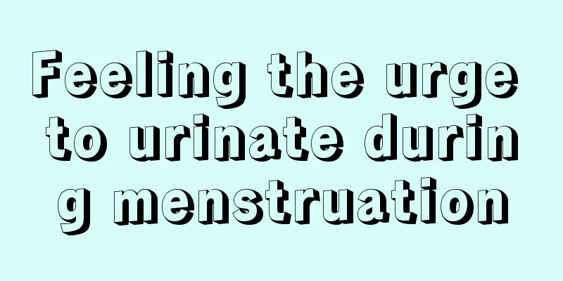 Feeling the urge to urinate during menstruation