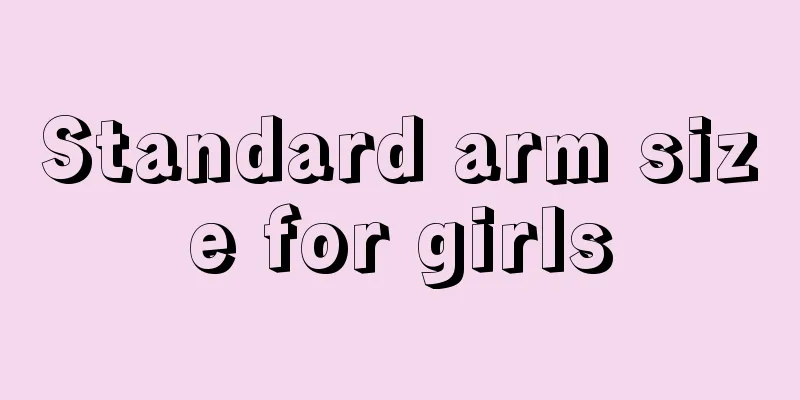 Standard arm size for girls