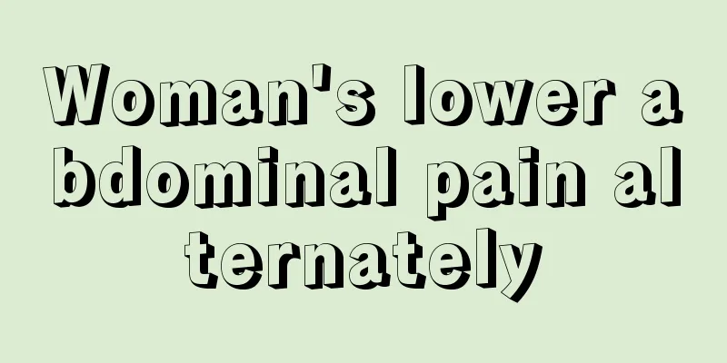 Woman's lower abdominal pain alternately