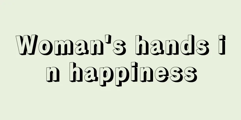 Woman's hands in happiness