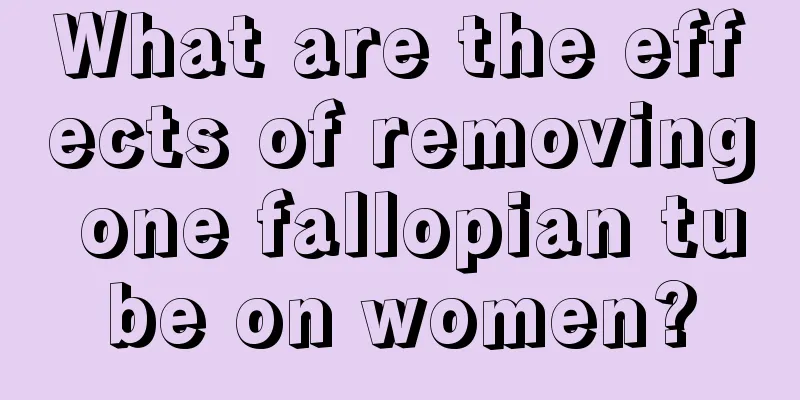 What are the effects of removing one fallopian tube on women?