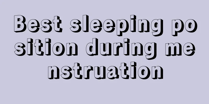 Best sleeping position during menstruation