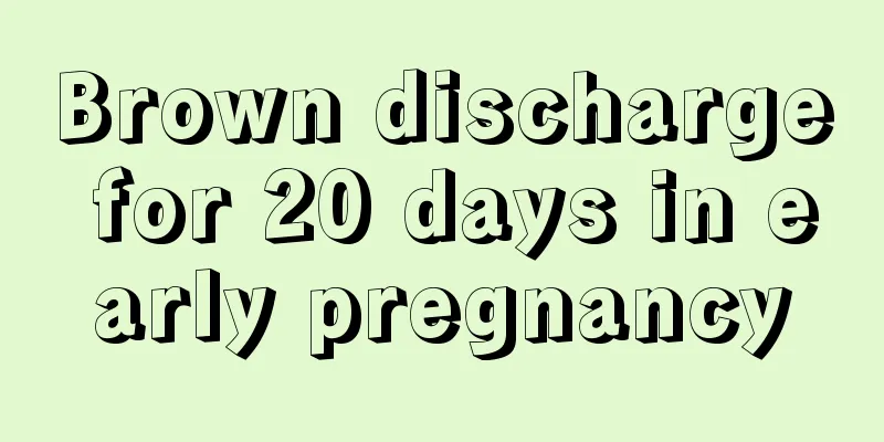 Brown discharge for 20 days in early pregnancy