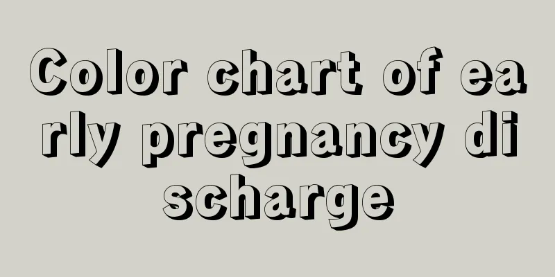 Color chart of early pregnancy discharge