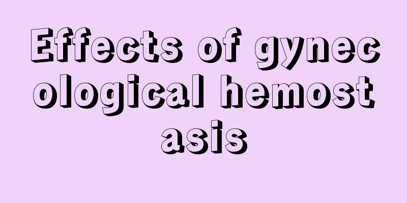 Effects of gynecological hemostasis