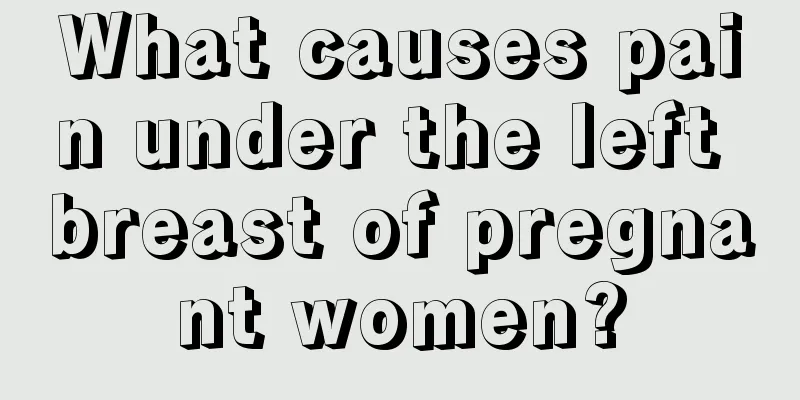 What causes pain under the left breast of pregnant women?