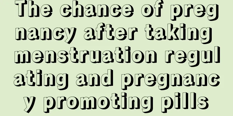 The chance of pregnancy after taking menstruation regulating and pregnancy promoting pills