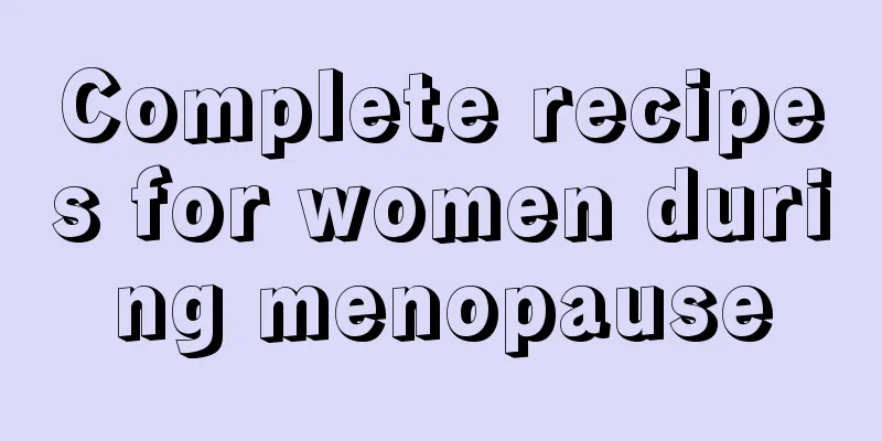 Complete recipes for women during menopause