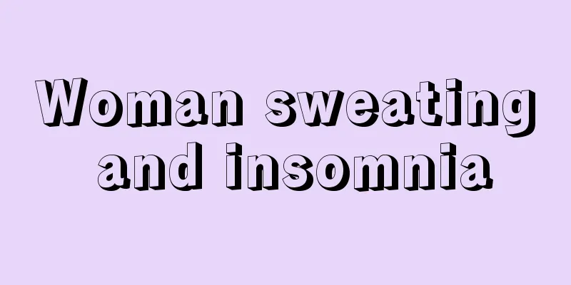 Woman sweating and insomnia